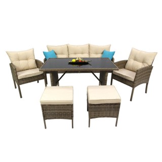 Набор мебели Милена арт.SFS078 коричневый, бежевый "Garden story"